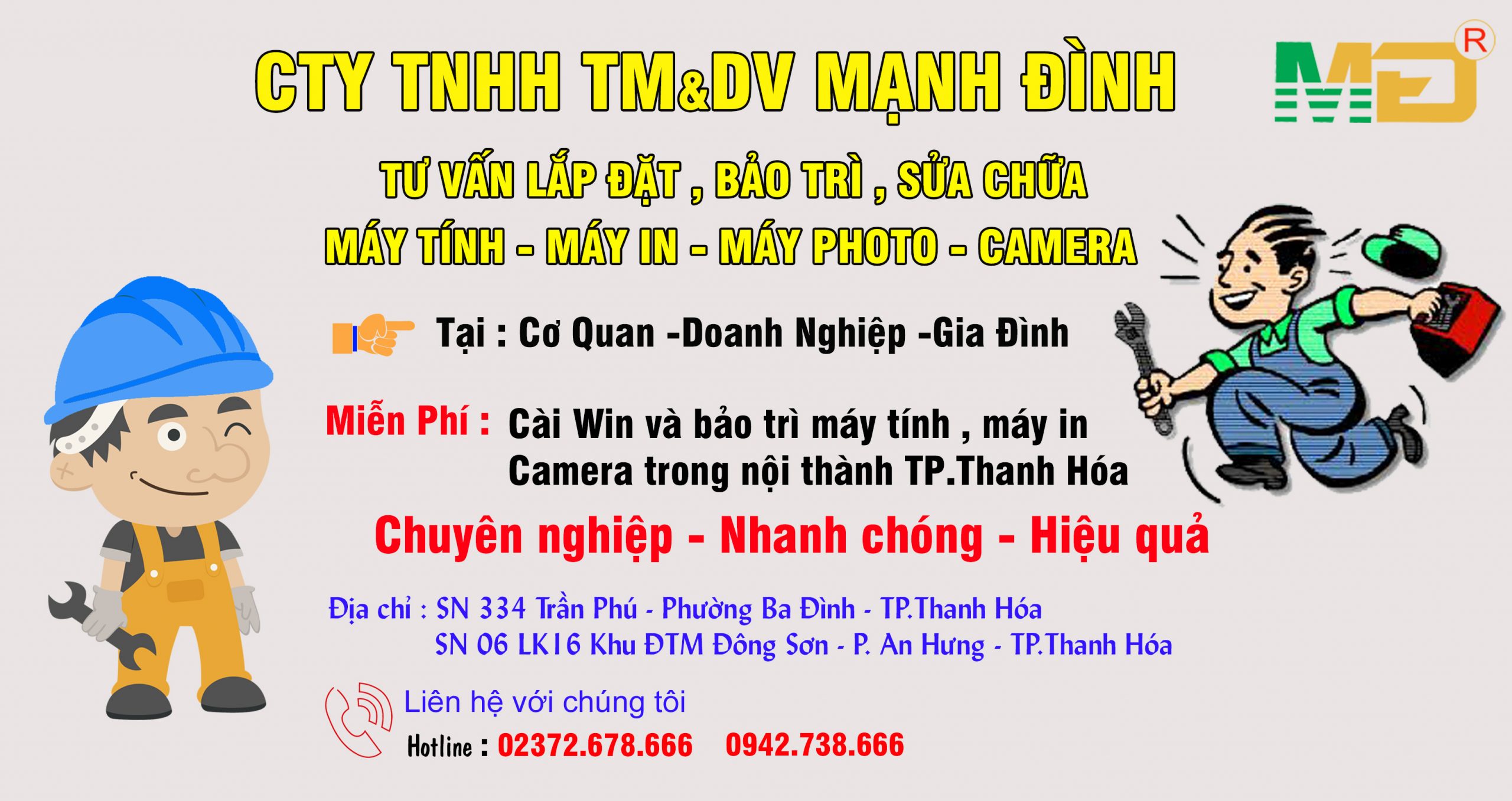 CÔNG TY TNHH TM&DV MẠNH ĐÌNH